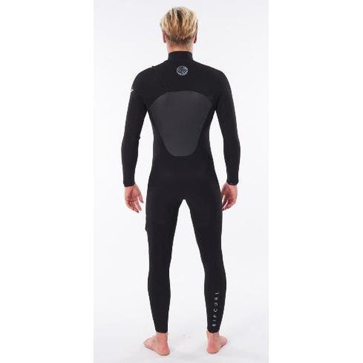Rip Curl Herren Flashbomb 4/3mm, Chest Zip Neoprenanzug - Schwarz