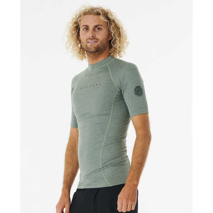 Rip Curl Herren Lycra Dawn Patrol Performance kurzarm - green marle