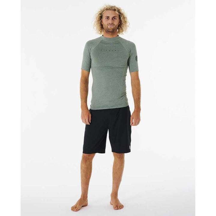 Rip Curl Herren Lycra Dawn Patrol Performance kurzarm - green marle
