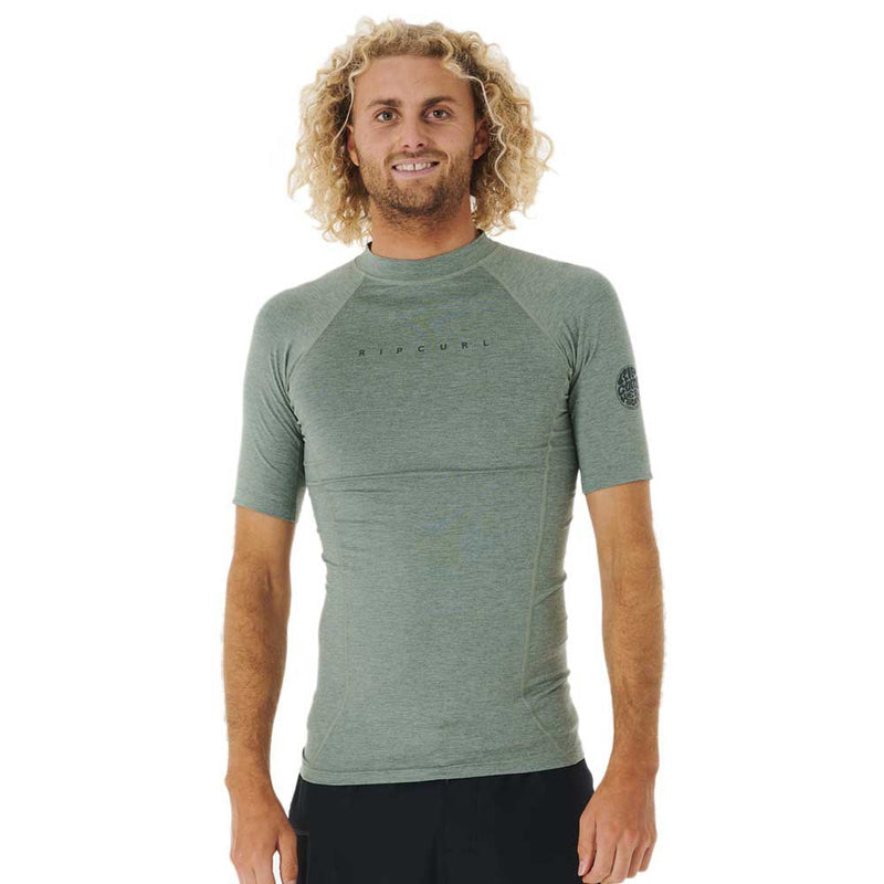 Rip Curl Herren Lycra Dawn Patrol Performance kurzarm - green marle