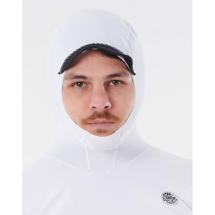 Rip Curl Herren Lycra Tech Bomb, langarm mit Hood - white