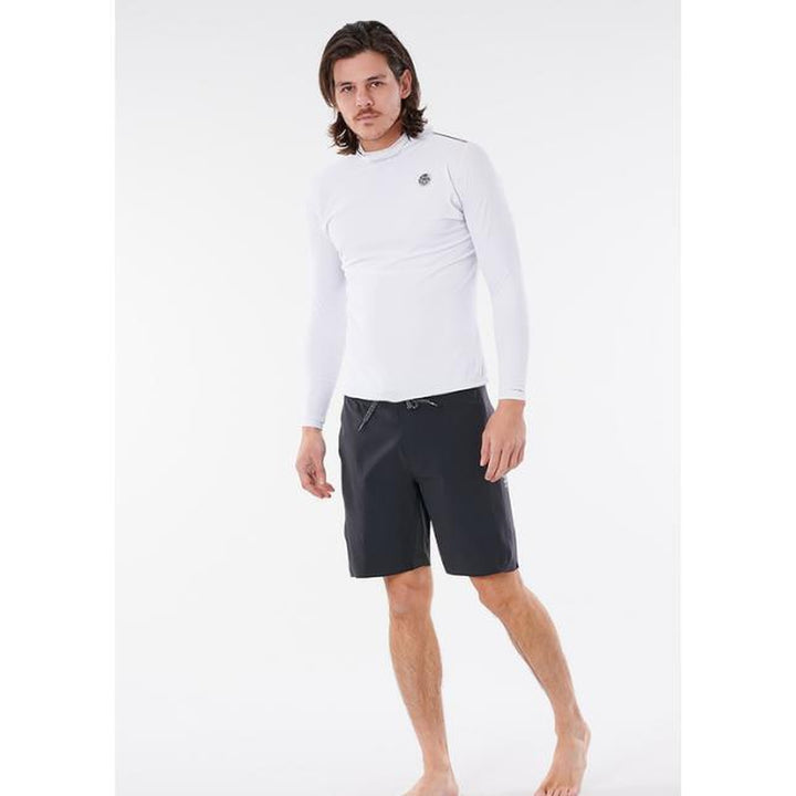 Rip Curl Herren Lycra Tech Bomb, langarm mit Hood - white