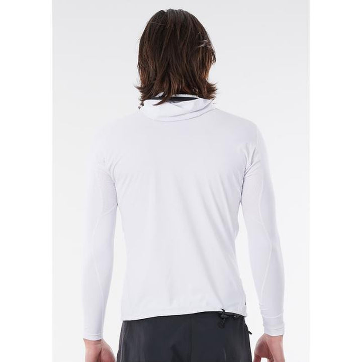 Rip Curl Herren Lycra Tech Bomb, langarm mit Hood - white