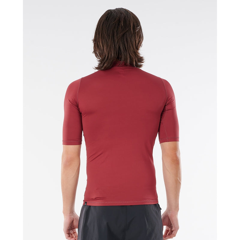 Rip Curl Herren Lycra kurzarm Corps - maroon