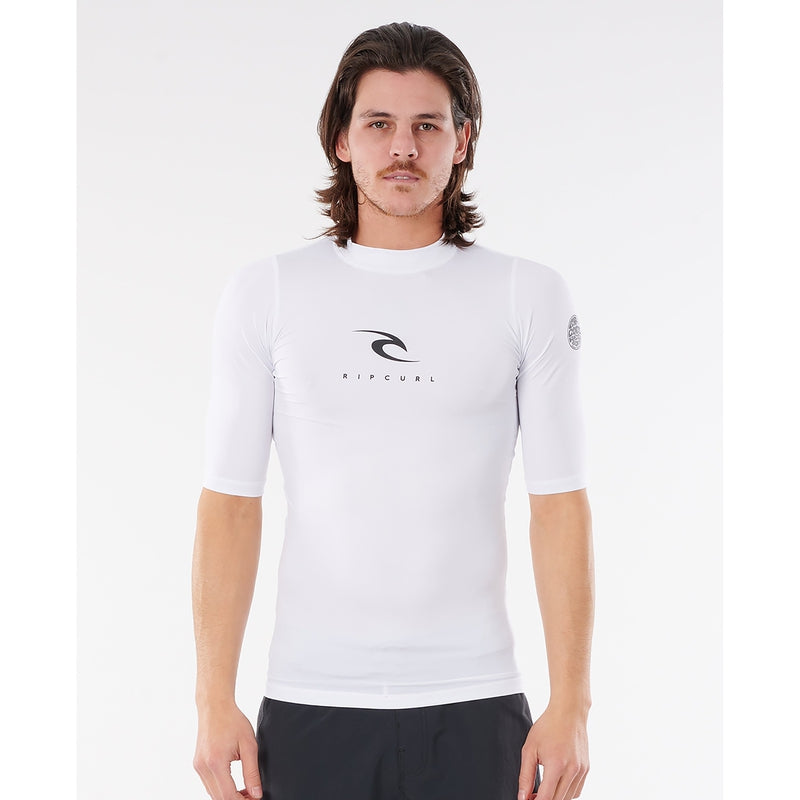 Rip Curl Herren Lycra kurzarm Corps - white