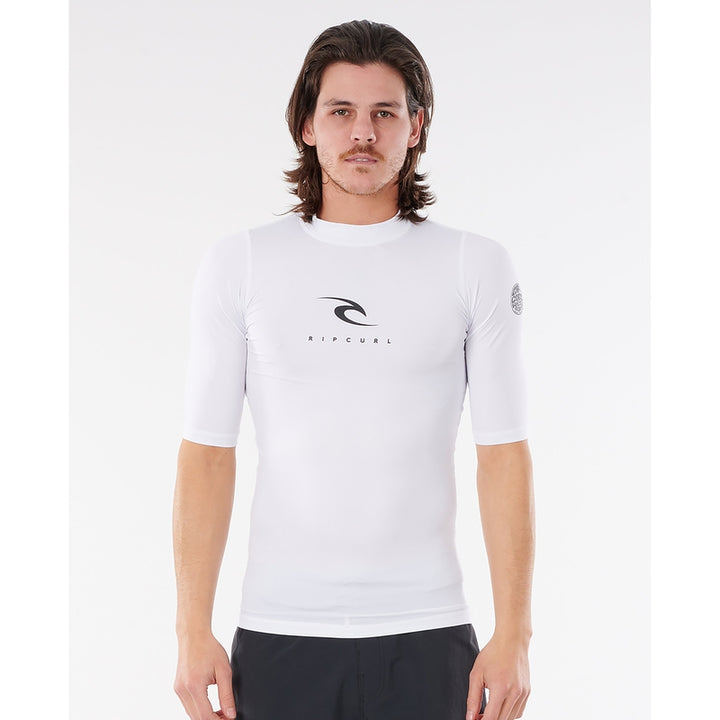 Rip Curl Herren Lycra kurzarm Corps - white