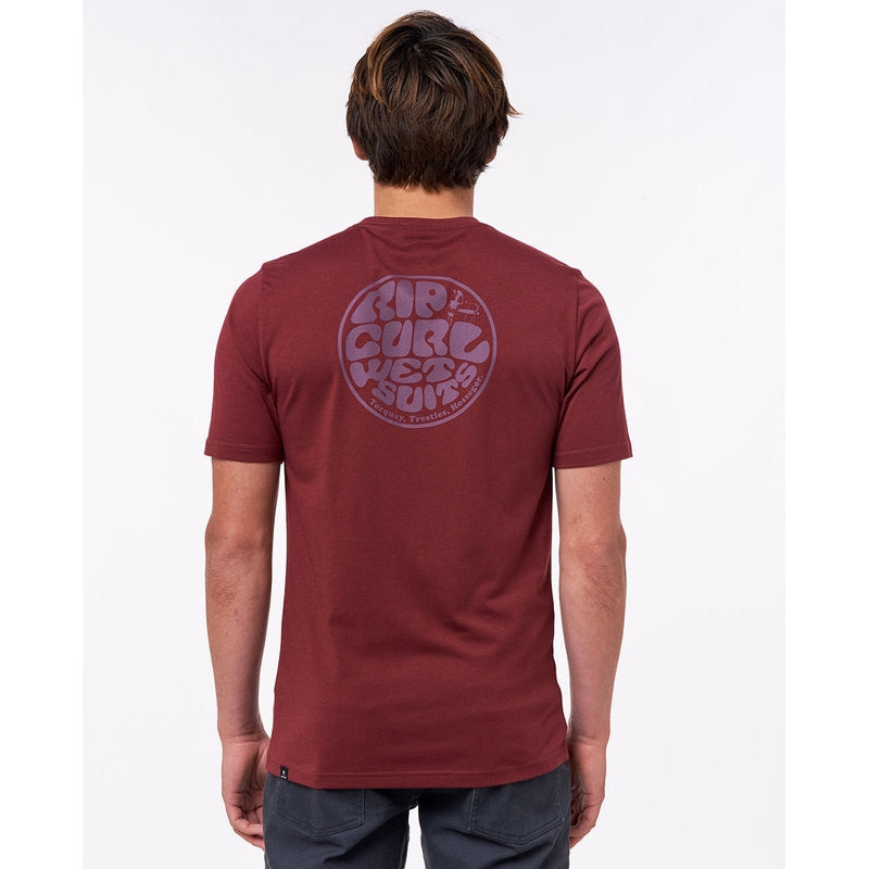 Rip Curl Herren Lycra kurzarm Icons Of Surf - maroon