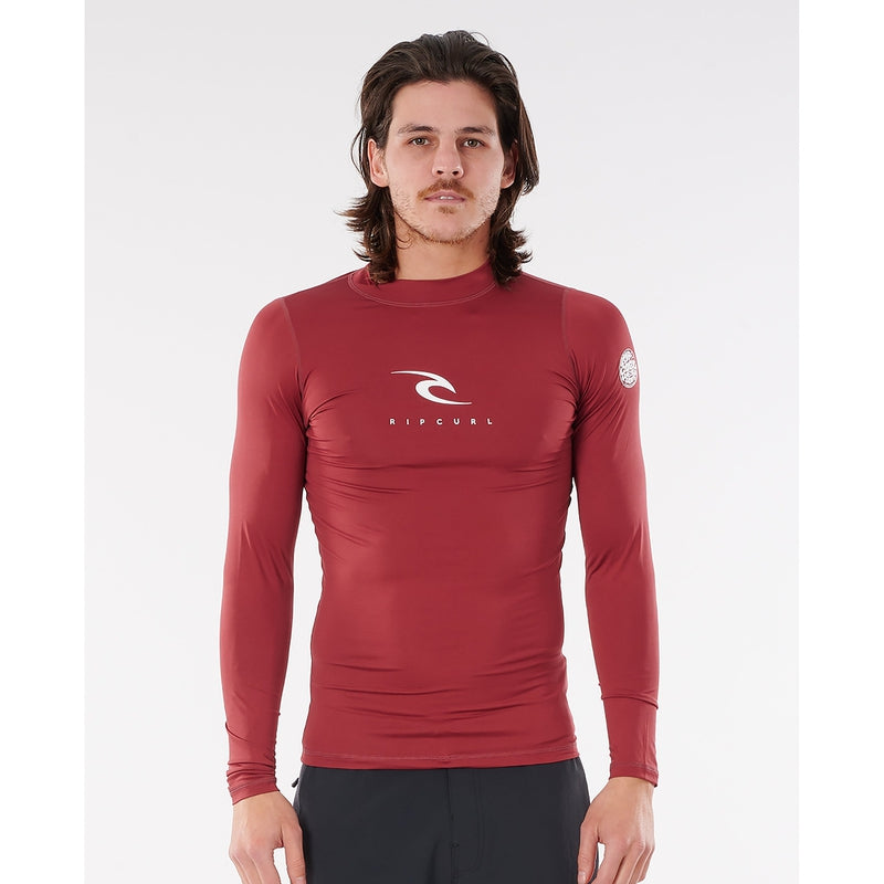 Rip Curl Herren Lycra langarm Corps - maroon