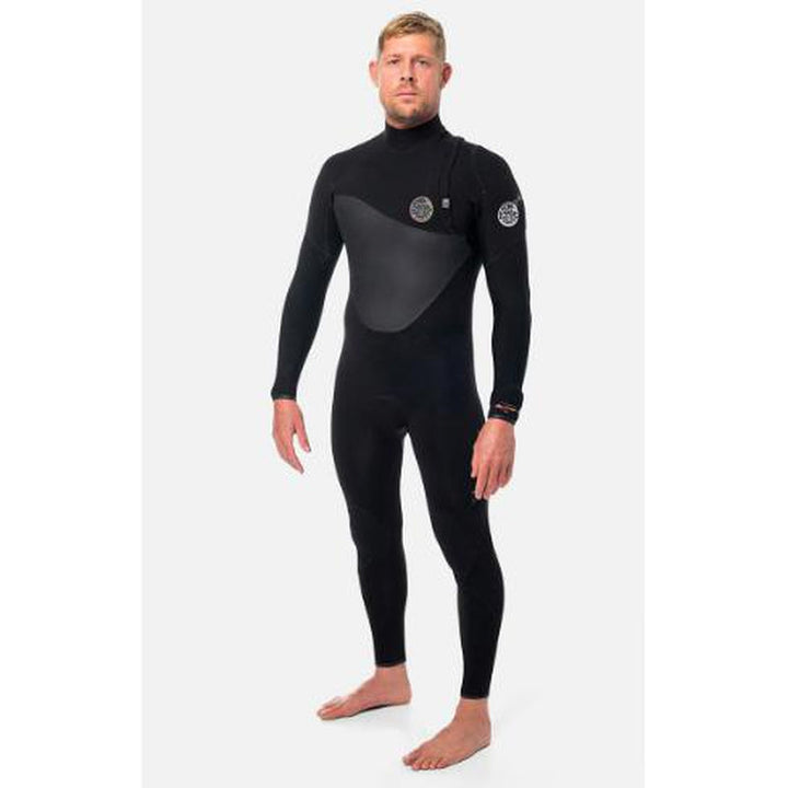Rip Curl Herren Neoprenanzug Flashbomb Heatseeker 3/2mm Zipfree - black