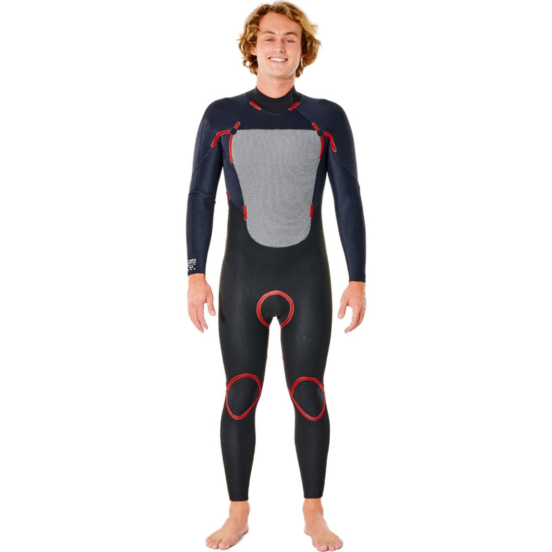 Rip Curl Herren Neoprenanzug Omega 3/2mm Backzip - Black
