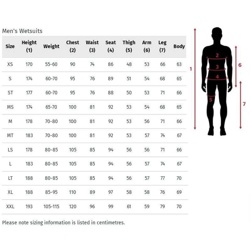 Rip Curl Herren Shorty Freelite 2mm Backzip - Black