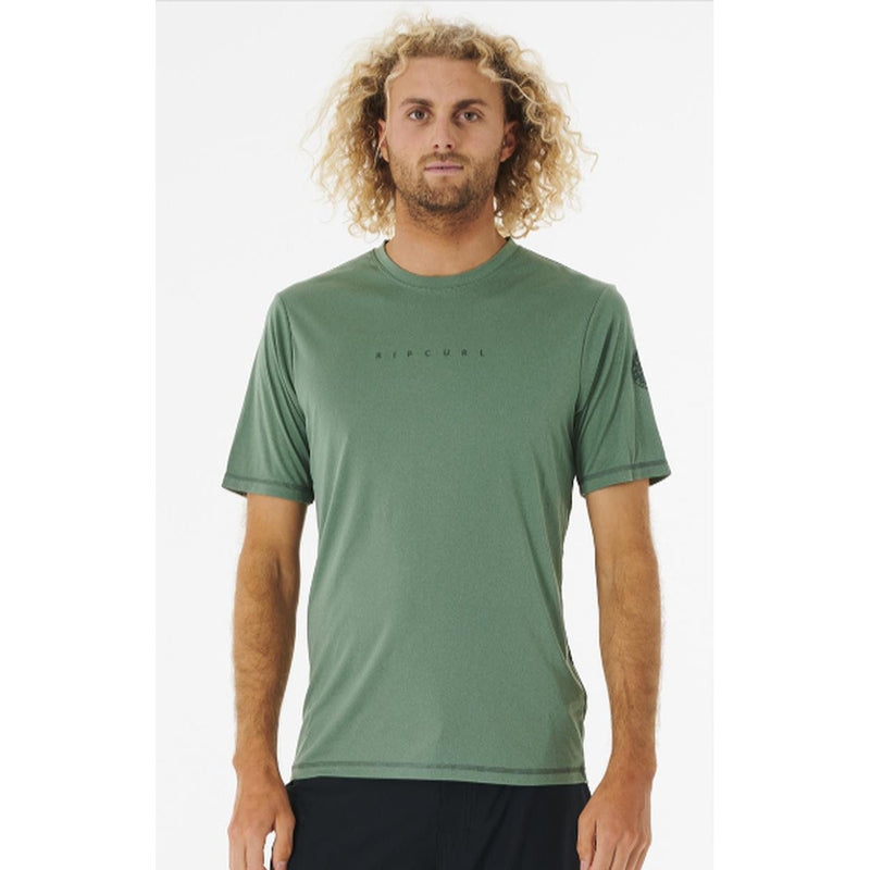 Rip Curl Herren Surfshirt Dawn Patrol kurzarm - green marle