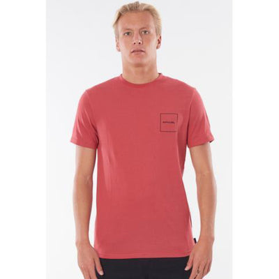 Rip Curl Herren T-Shirt 10m - washed red
