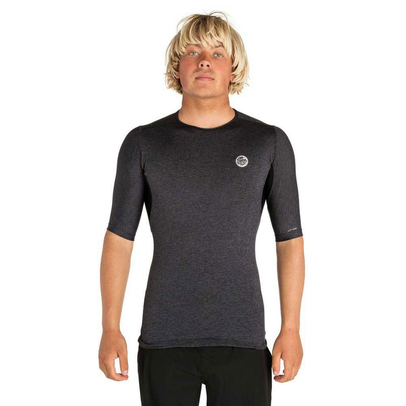 Rip Curl Herren kurzarm Tech Bomb UPF50+, charcoal
