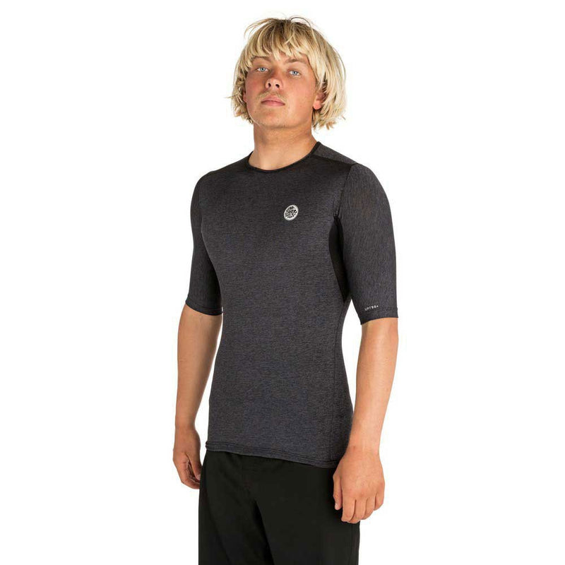 Rip Curl Herren kurzarm Tech Bomb UPF50+, charcoal