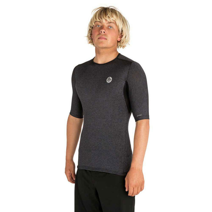 Rip Curl Herren kurzarm Tech Bomb UPF50+, charcoal