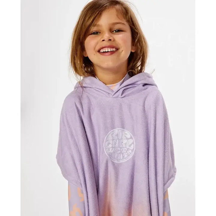 Rip Curl Kids Poncho Dip Dye - lilac