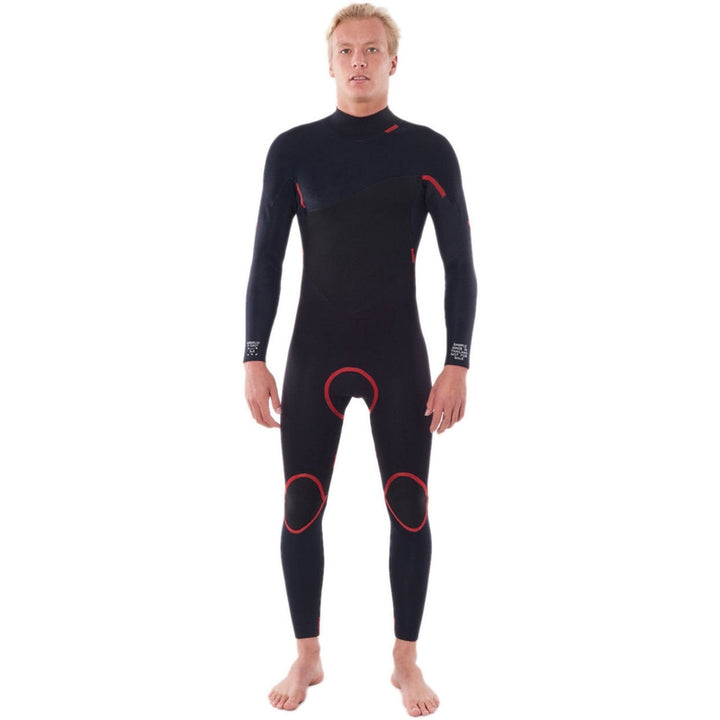 Rip Curl Omega 3/2mm Backzip Neoprenanzug für Herren - schwarz