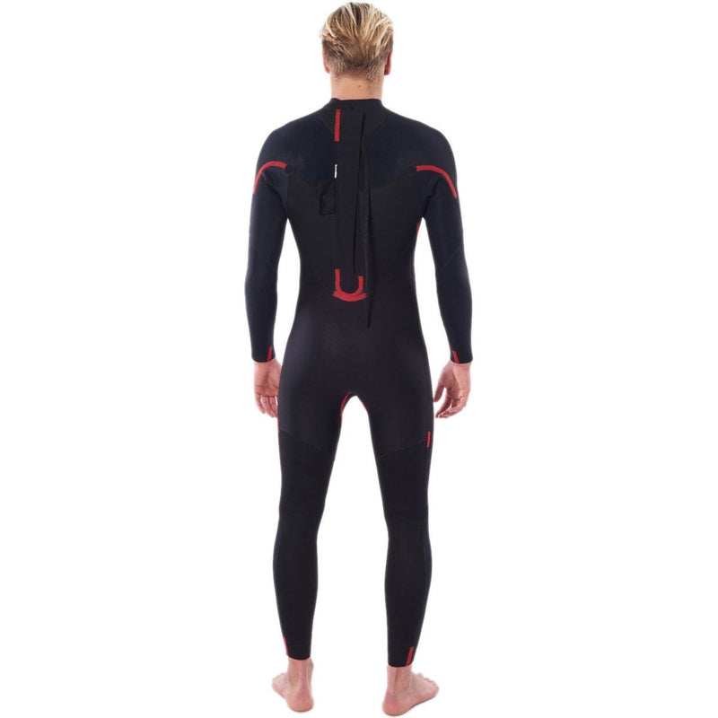 Rip Curl Omega 3/2mm Backzip Neoprenanzug für Herren - schwarz