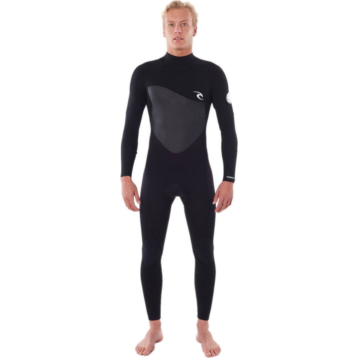 Rip Curl Omega 3/2mm Backzip Neoprenanzug für Herren - schwarz