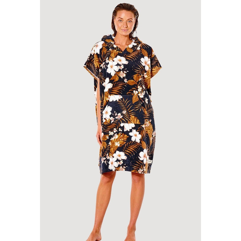 Rip Curl Playabella hooded towel - Girls - black