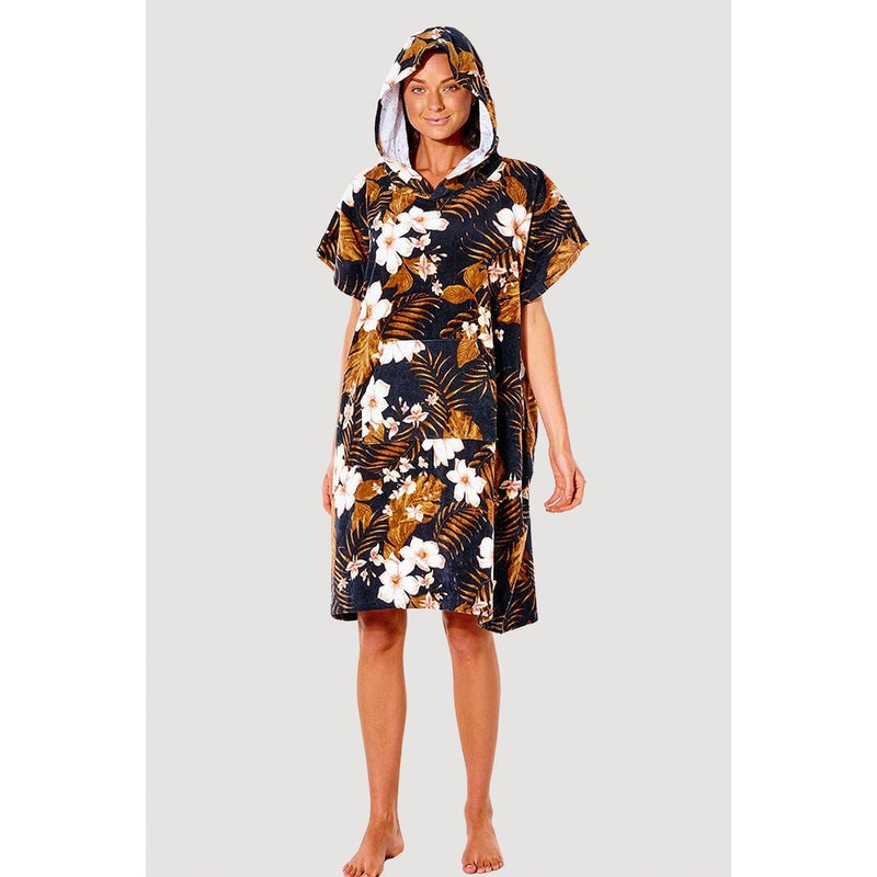 Rip Curl Playabella hooded towel - Girls - black