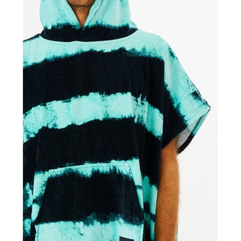 Rip Curl Poncho Combo print Hooded Towel - black stripes