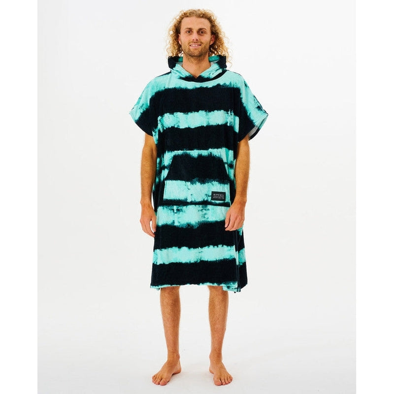 Rip Curl Poncho Combo print Hooded Towel - black stripes
