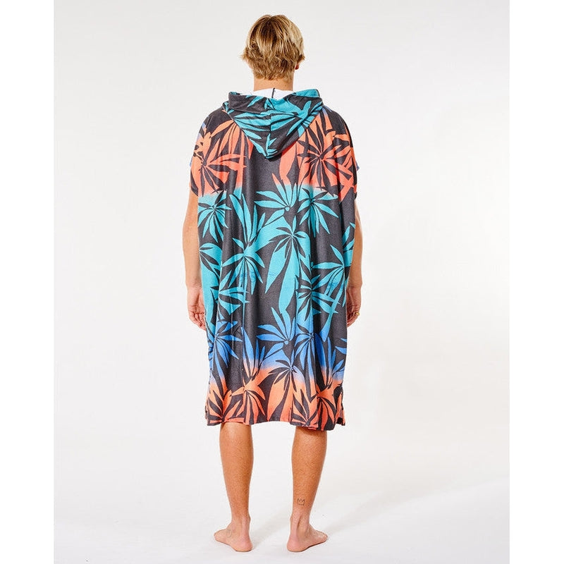 Rip Curl Poncho Hooded Print Towel - black