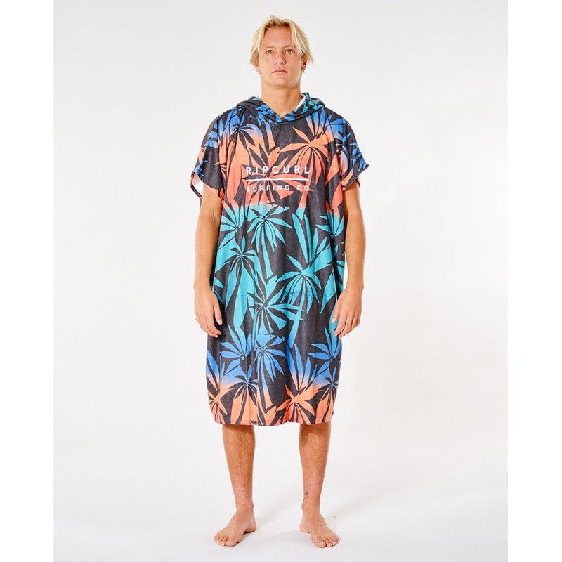 Rip Curl Poncho Hooded Print Towel - black