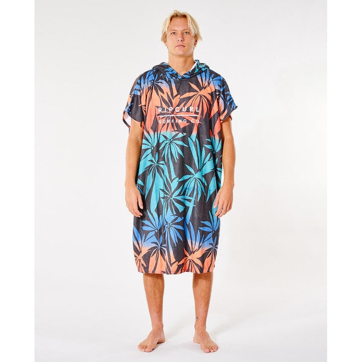 Rip Curl Poncho Hooded Print Towel - black