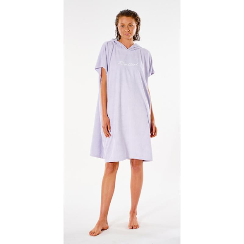 Rip Curl Poncho Script Hooded Towel - violet