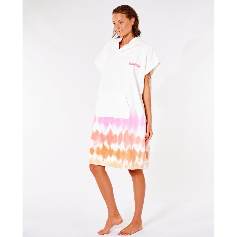 Rip Curl Poncho Sun Drenched Hooded Towel - pink