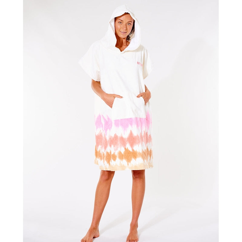 Rip Curl Poncho Sun Drenched Hooded Towel - pink