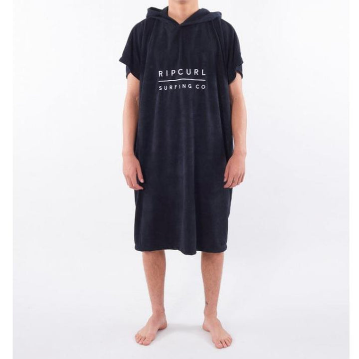 Rip Curl Poncho Unisex Mix Up Hooded Towel - black