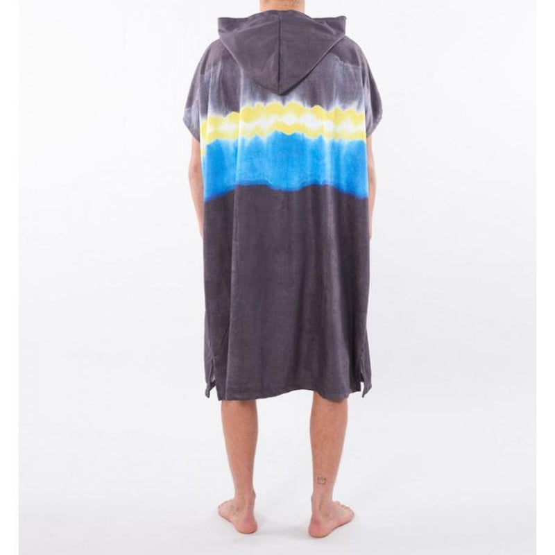 Rip Curl Poncho Unisex Mix Up Hooded Towel - black/yellow - OS