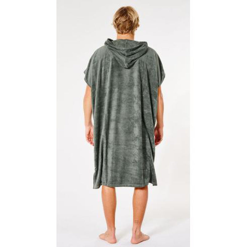 Rip Curl Poncho Unisex Mix Up Hooded Towel - dark olive
