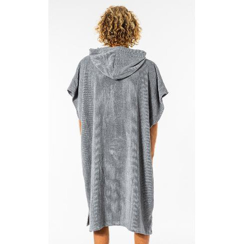 Rip Curl Poncho Wet As Hooded Towel - grey striped