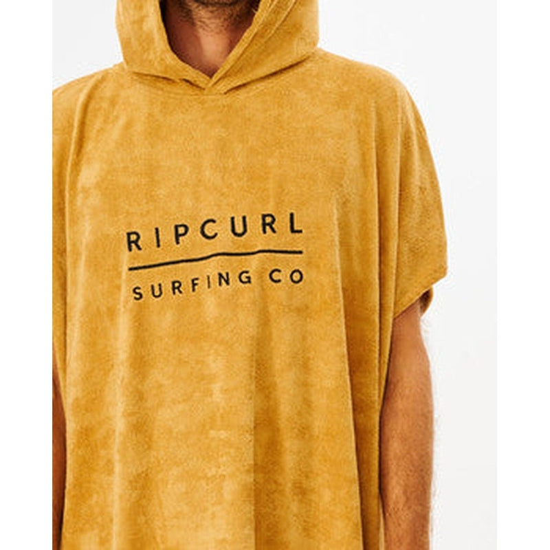 Rip Curl Unisex Poncho Mix Up Hooded Towel - mustard