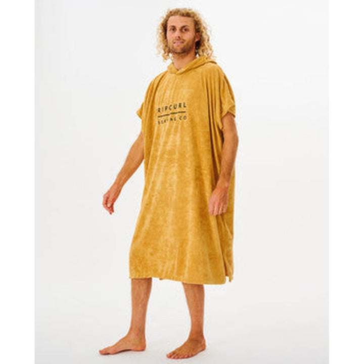 Rip Curl Unisex Poncho Mix Up Hooded Towel - mustard