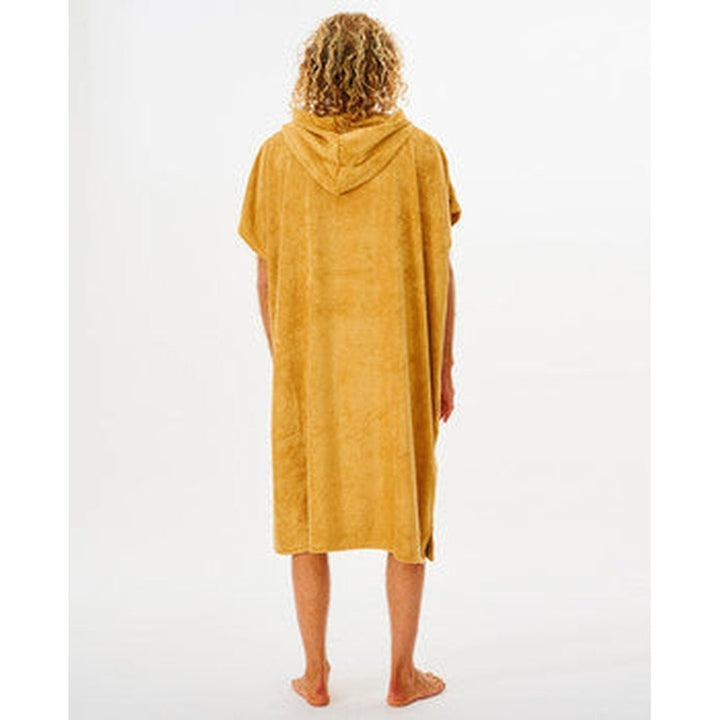 Rip Curl Unisex Poncho Mix Up Hooded Towel - mustard