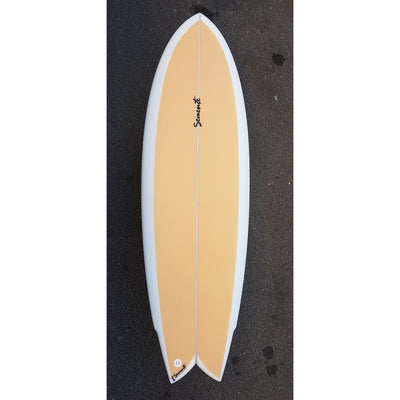 Semente Surfboard Twin Fin Fish 5'6", 31L - apricot