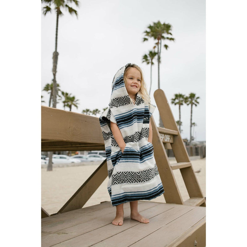 Slowtide Poncho Oso KIDS - white