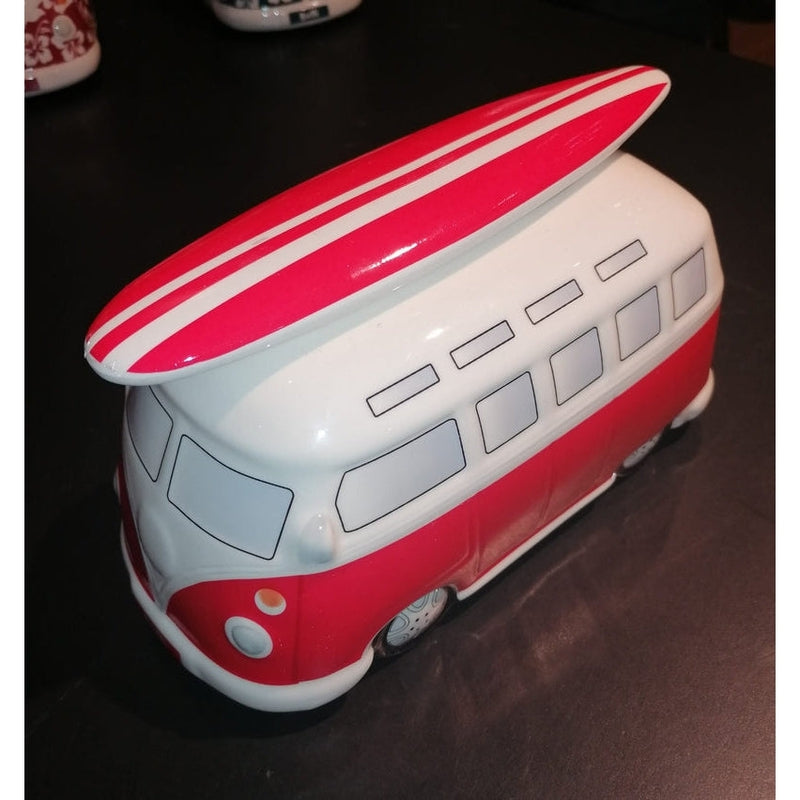 SURF BUS MONEY BOX solid red