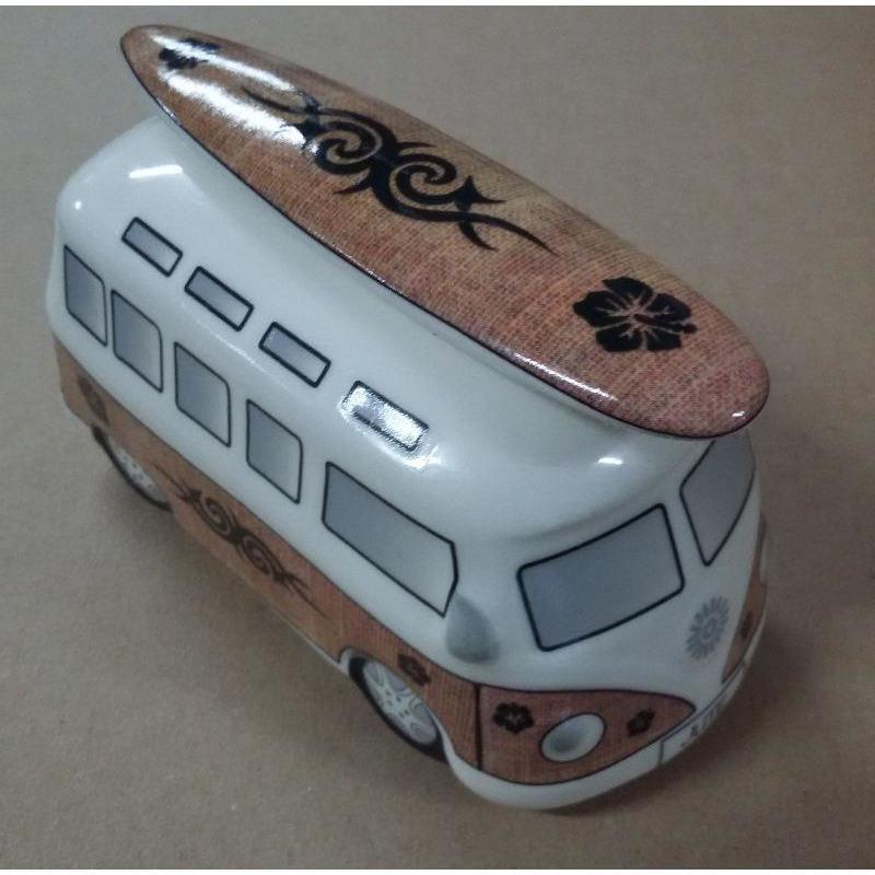 Surfari Keramik VW Bus Spardose - ein nostalgisches Geschenk für Liebhaber des Surfens