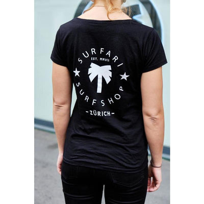 Surfari Damen T-Shirt Zürich - schwarz
