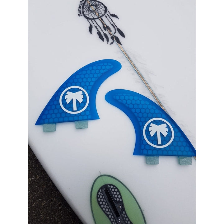 Surfari Honeycomb Sidefins, M, 2er-Set - cool blue