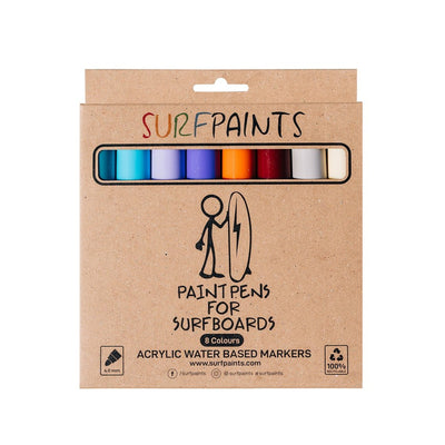Surfpaint 8er Pack, 4mm Stifte - pastel set