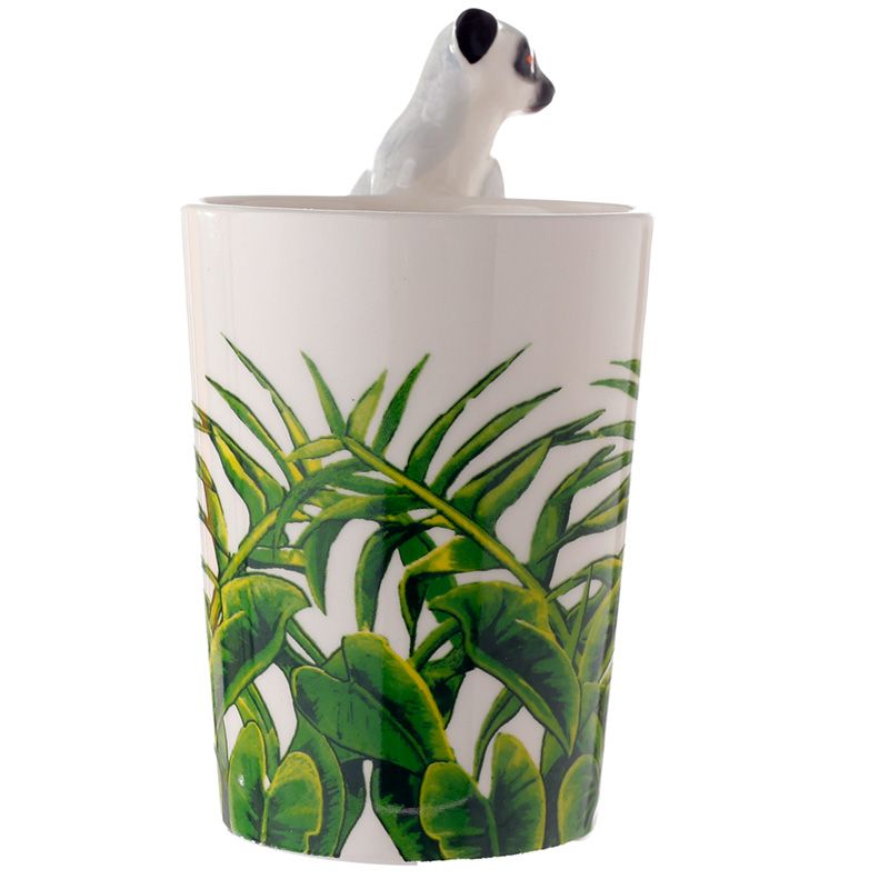 Tasse aus Keramik mit geformtem Henkel Jungle Explorer - Lemur