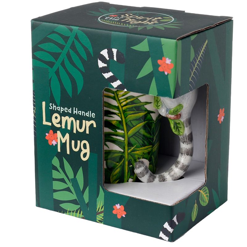 Tasse aus Keramik mit geformtem Henkel Jungle Explorer - Lemur